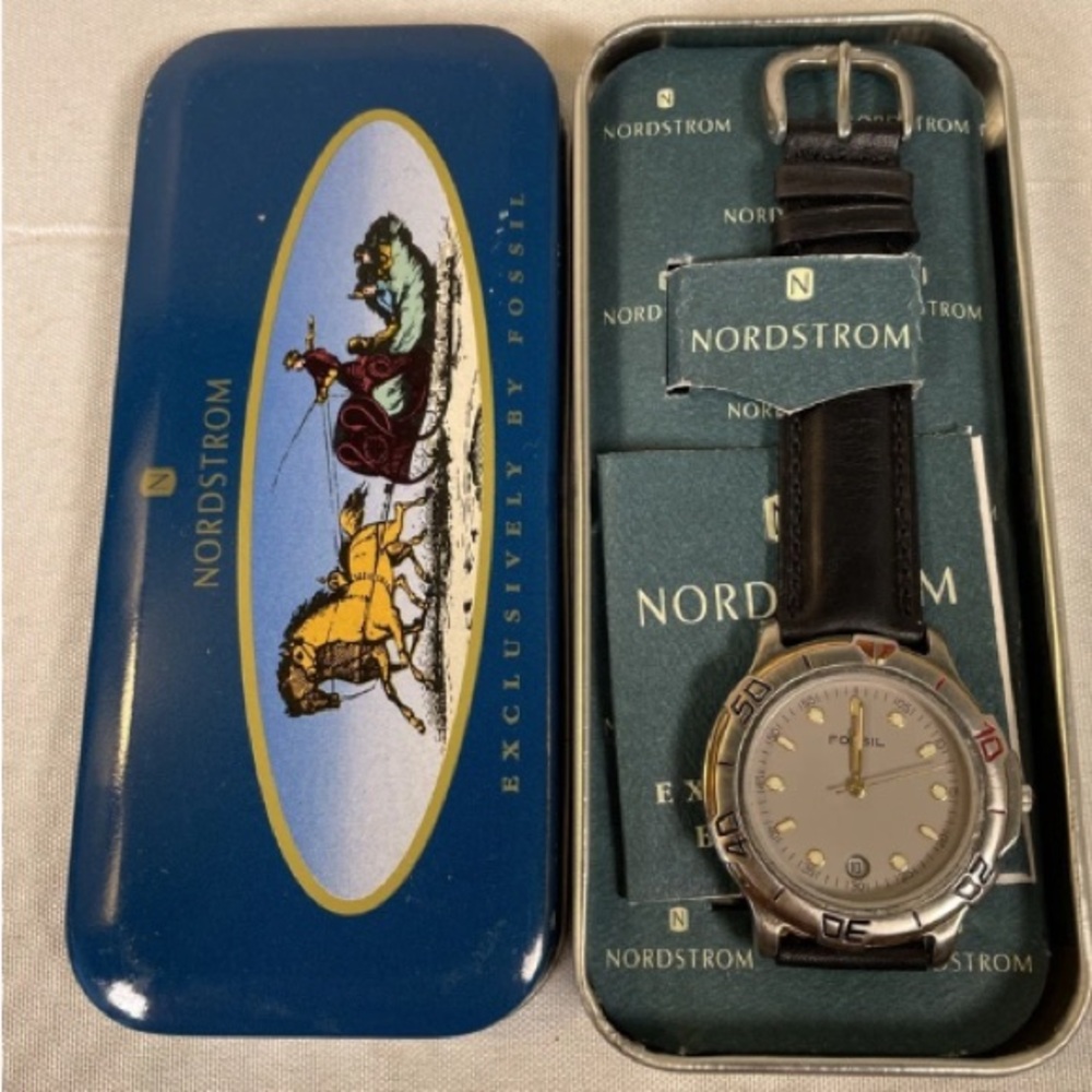 1994 #92 RARE NORDSTROM FOSSIL DIVER WATCH ND-3111 (000092)